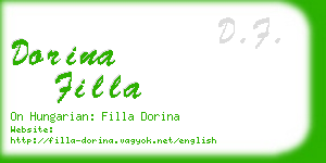 dorina filla business card